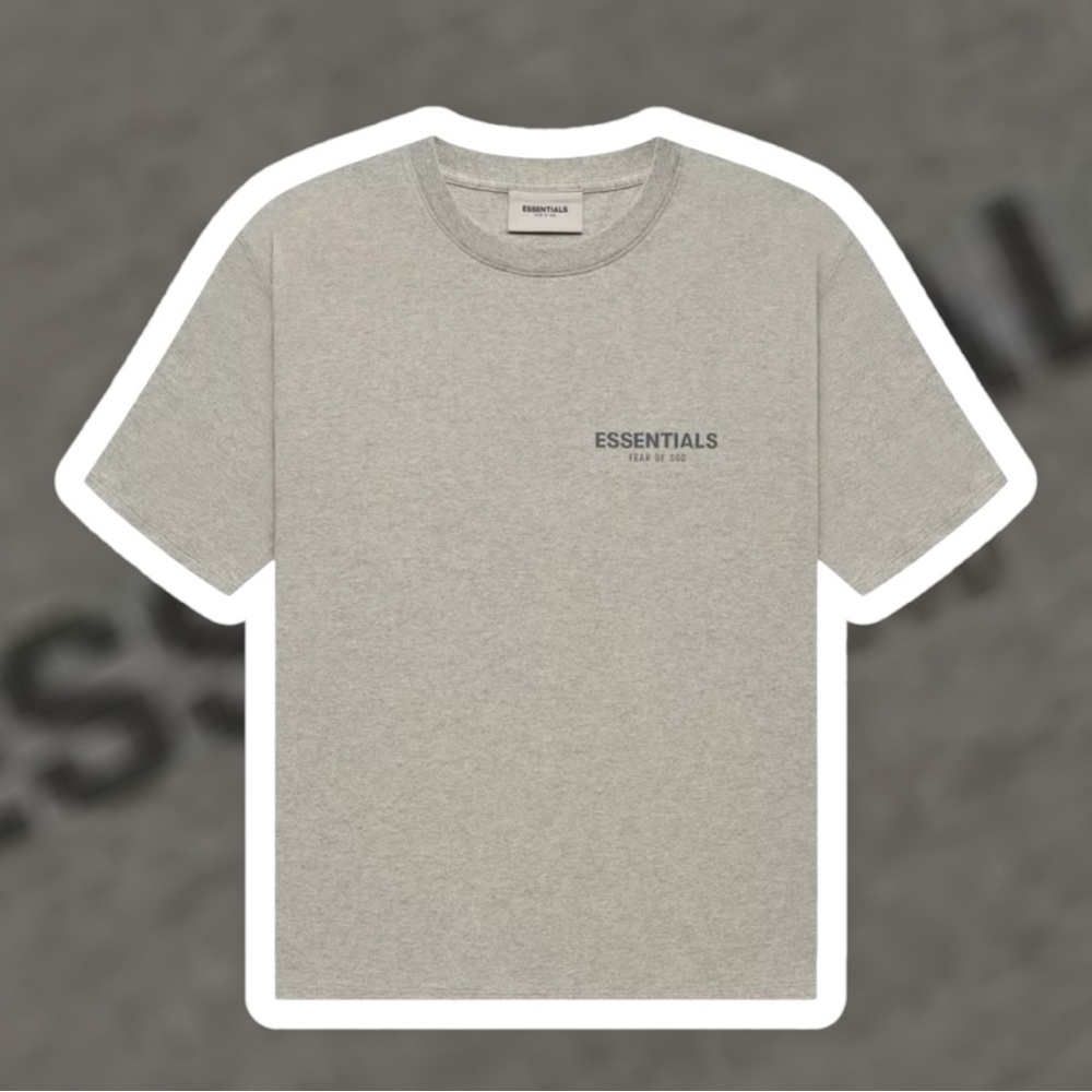 Fear Of God Essentials Short-Sleeve Tee 'Dark Heather Oatmeal'